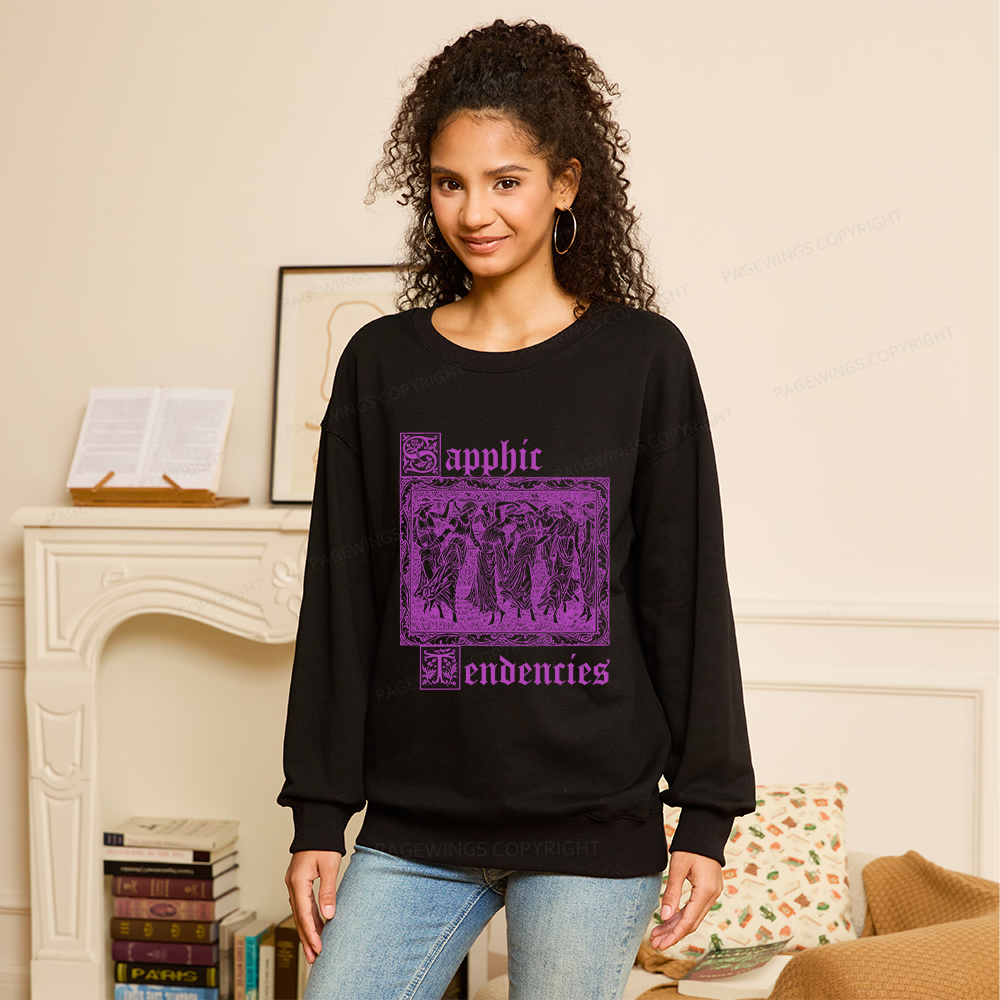 Pagewings Sapphic Tendencies Unisex Classic Sweatshirt