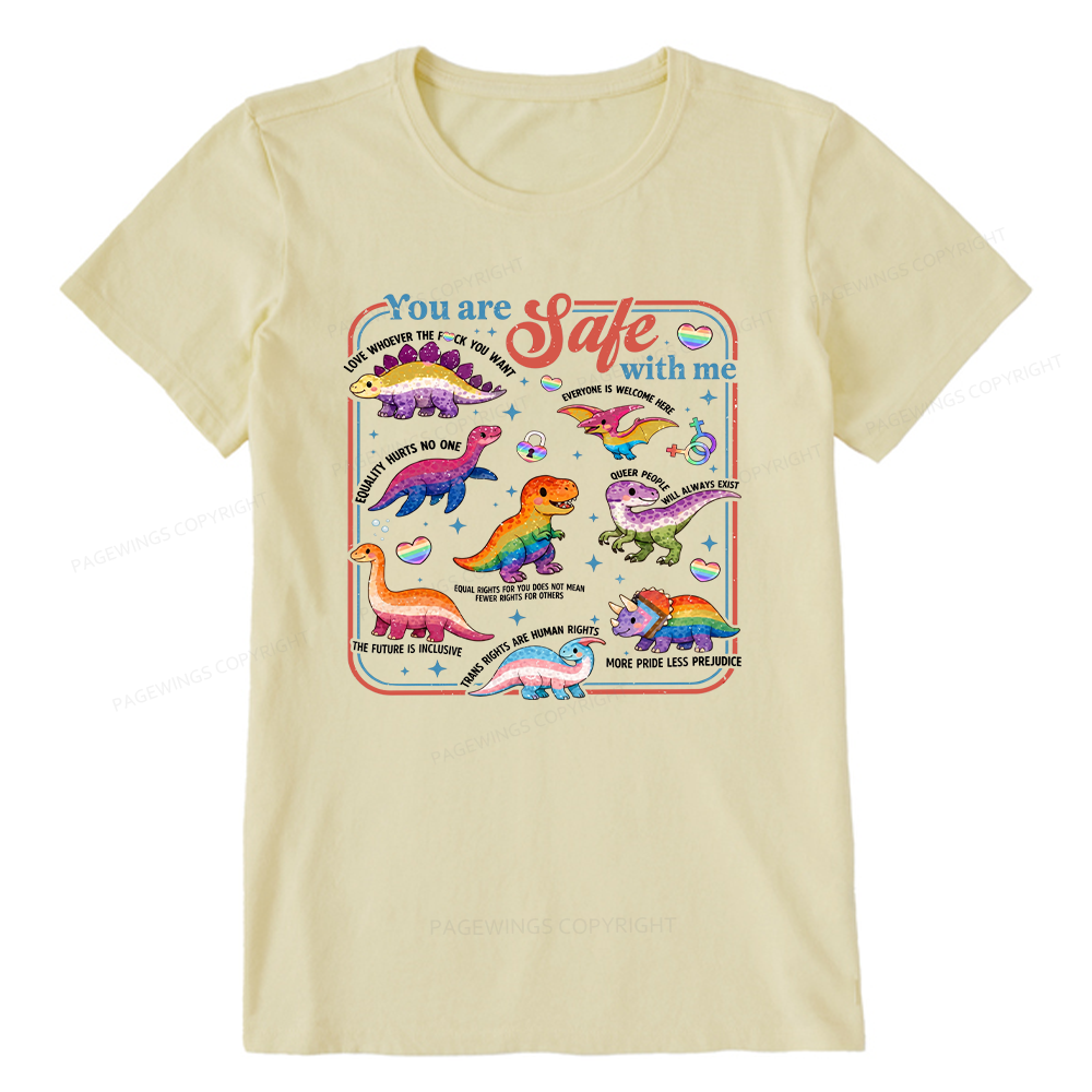 Pagewings You Are Safe With Me Unisex Classic T-shirt