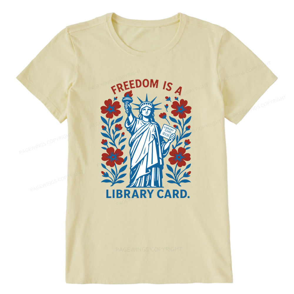 Pagewings Liberty is a Library Card Unisex Classic T-shirt