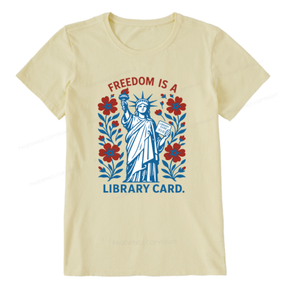 Pagewings Liberty is a Library Card Unisex Classic T-shirt