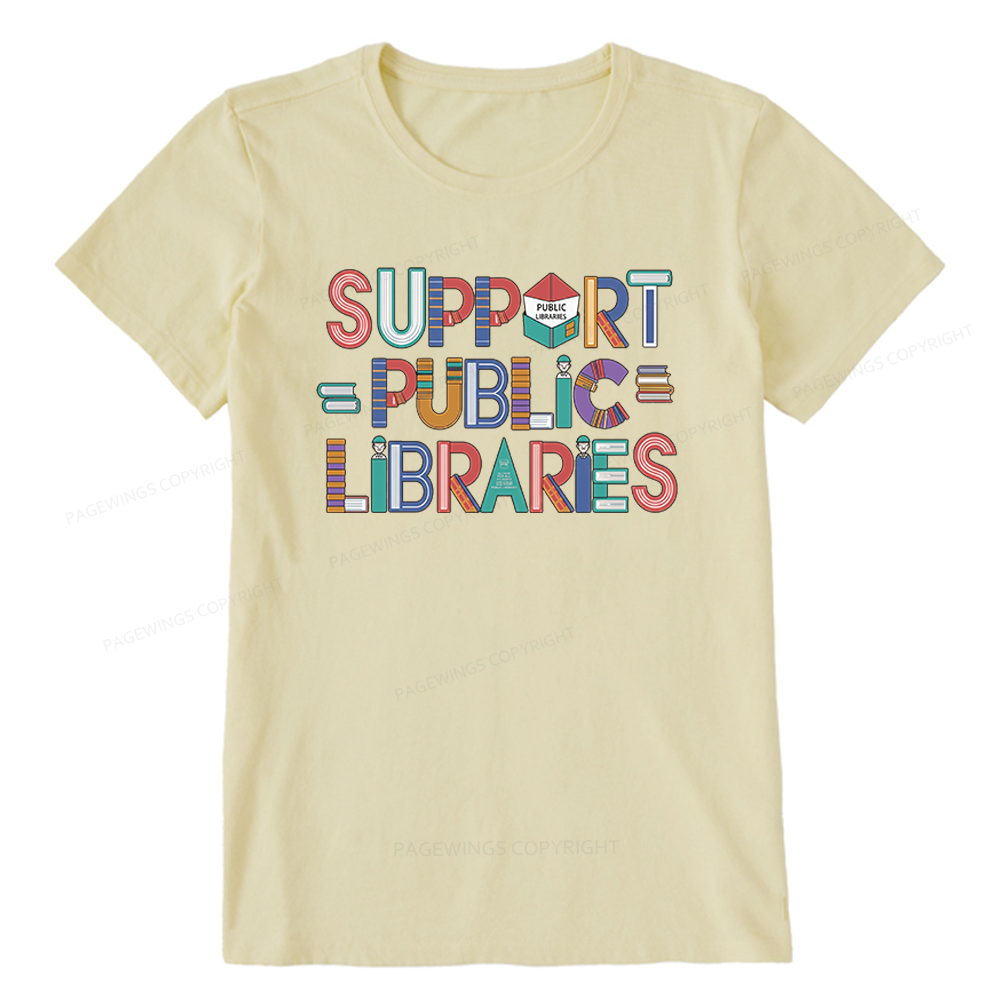 Pagewings Support Public Libraries Unisex Classic T-shirt