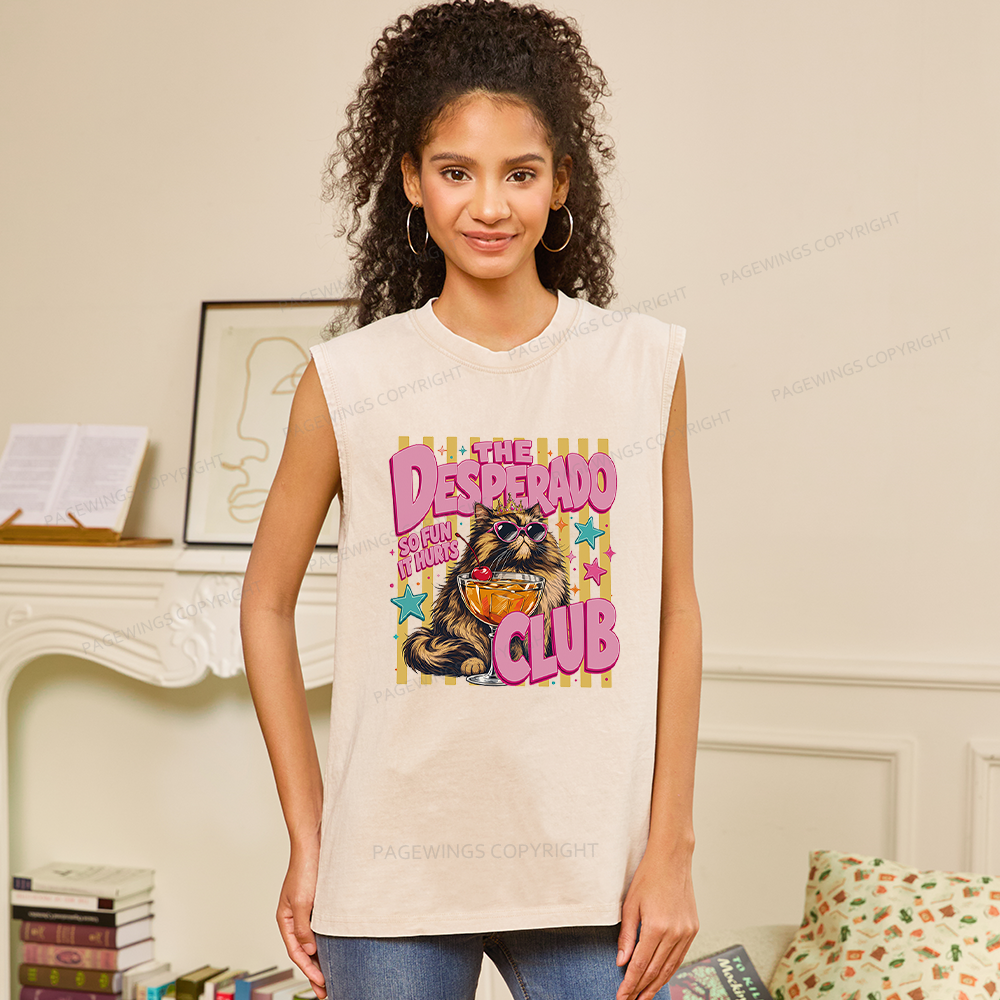 Pagewings Desperado Club15996 Bookish Unisex Washed Tank Top