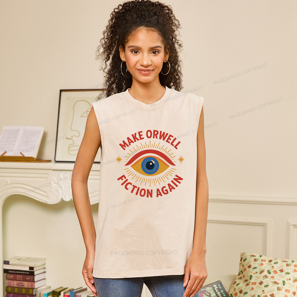 Pagewings Dystopia Quote16117 Bookish Unisex Washed Tank Top