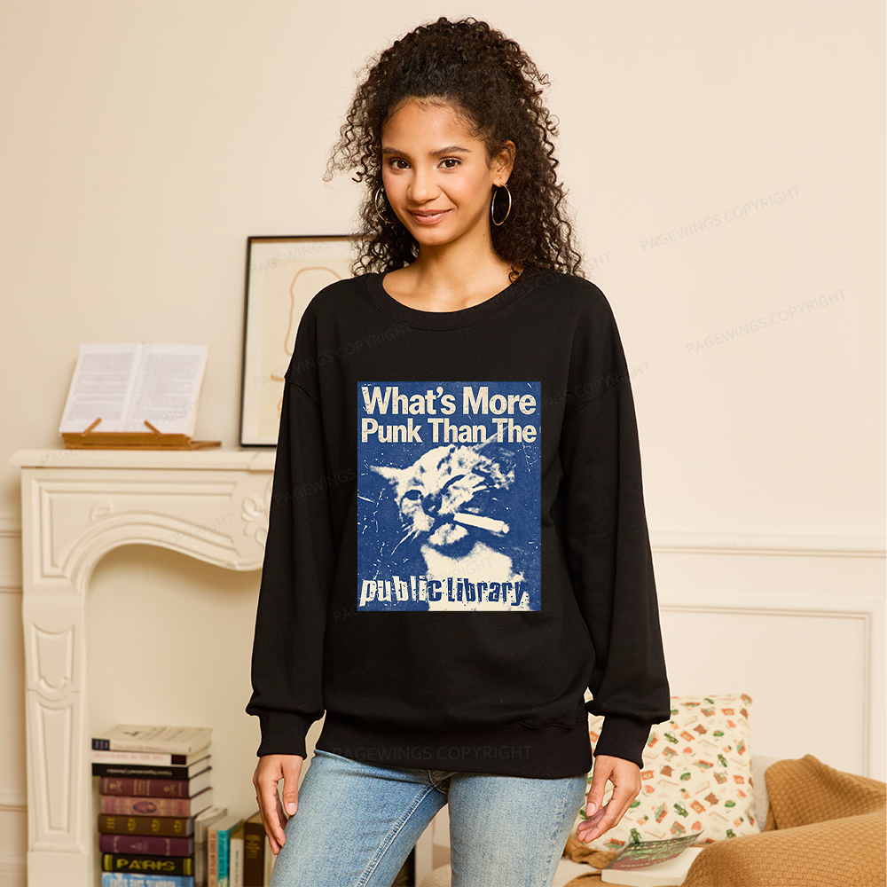 Pagewings What's More Punk Than The Public Library Unisex Classic Sweatshirt