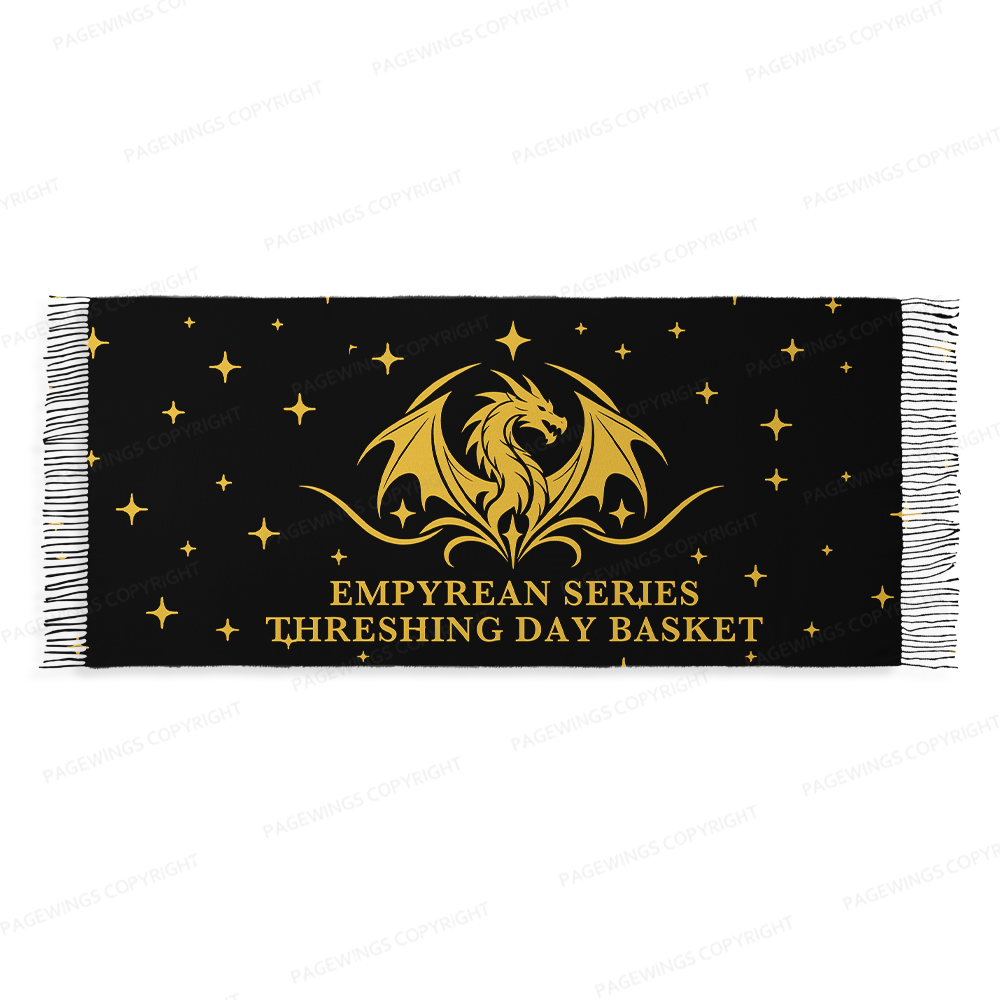Pagewings Fantasy Bookish Long Fringe Scarf 