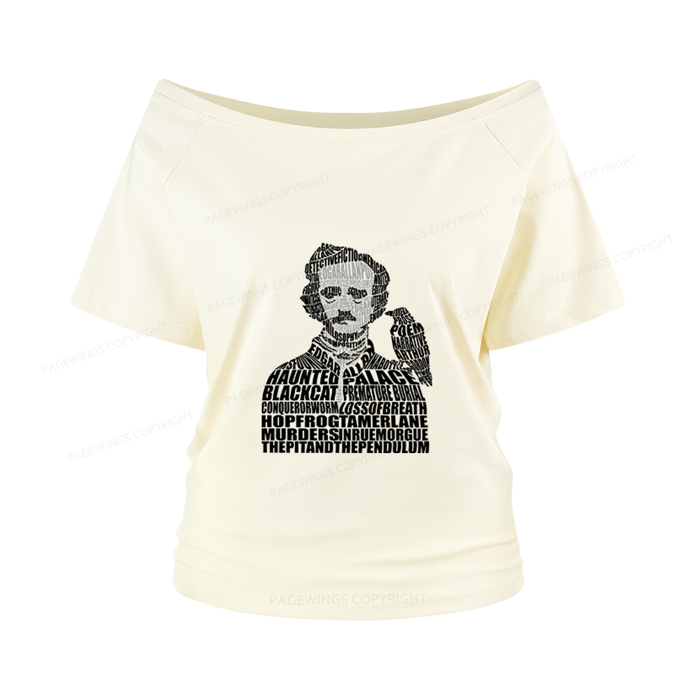 Pagewings Literature Lover Women Off Shoulder T-shirts