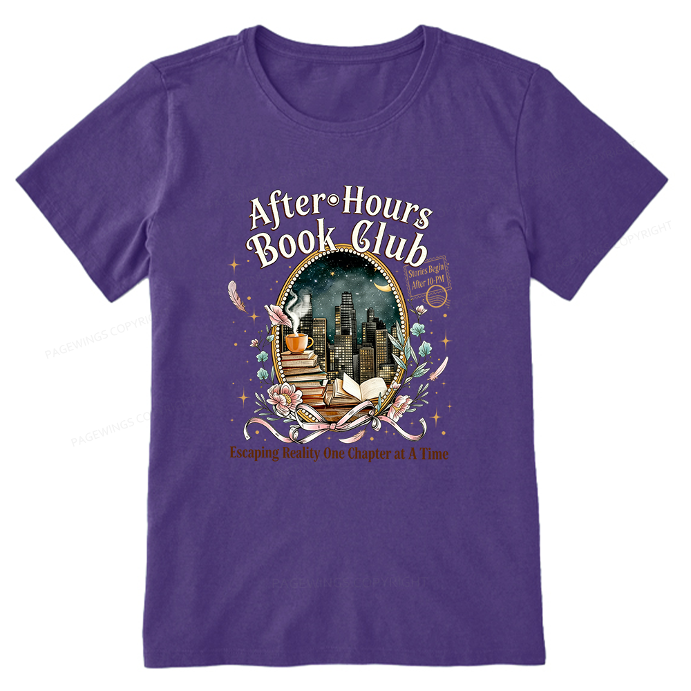 Pagewings After‑Hours Book Club Unisex Classic T-shirt