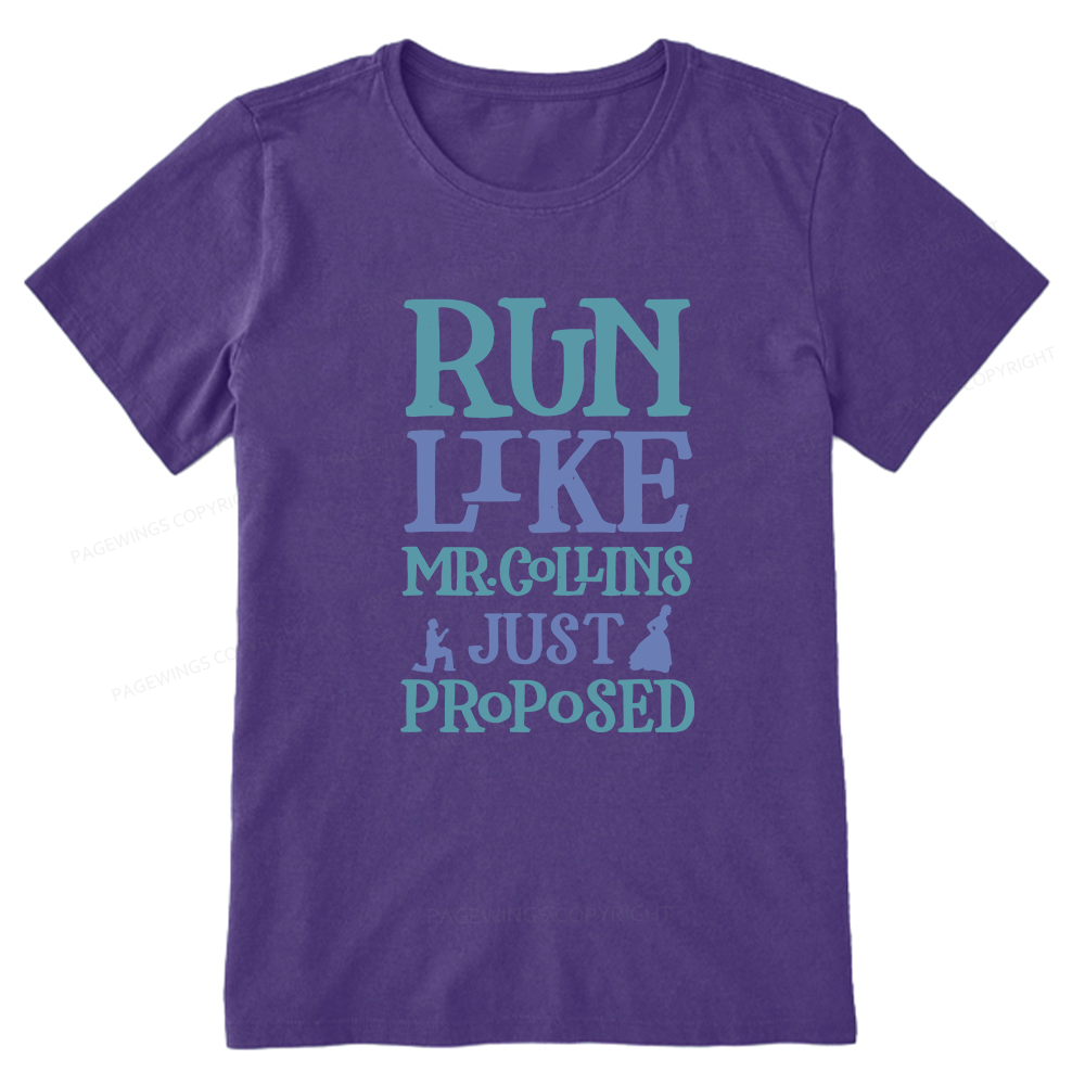 Pagewings Run Like Mr. Collins Unisex Classic T-shirt
