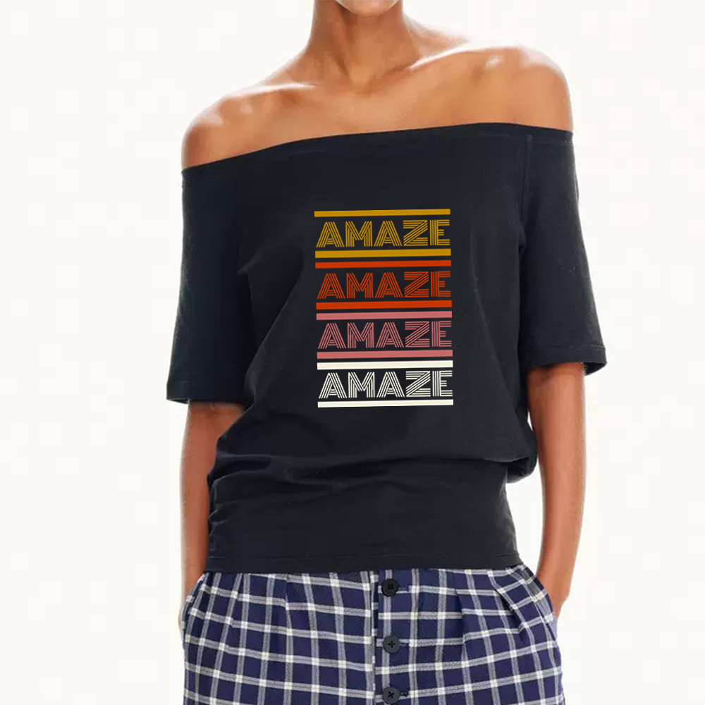 Pagewings Science Fiction Lover Women Off Shoulder T-shirts