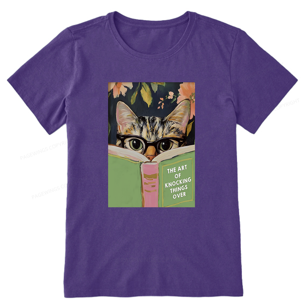 Pagewings Cat Reading Unisex Classic T-shirt