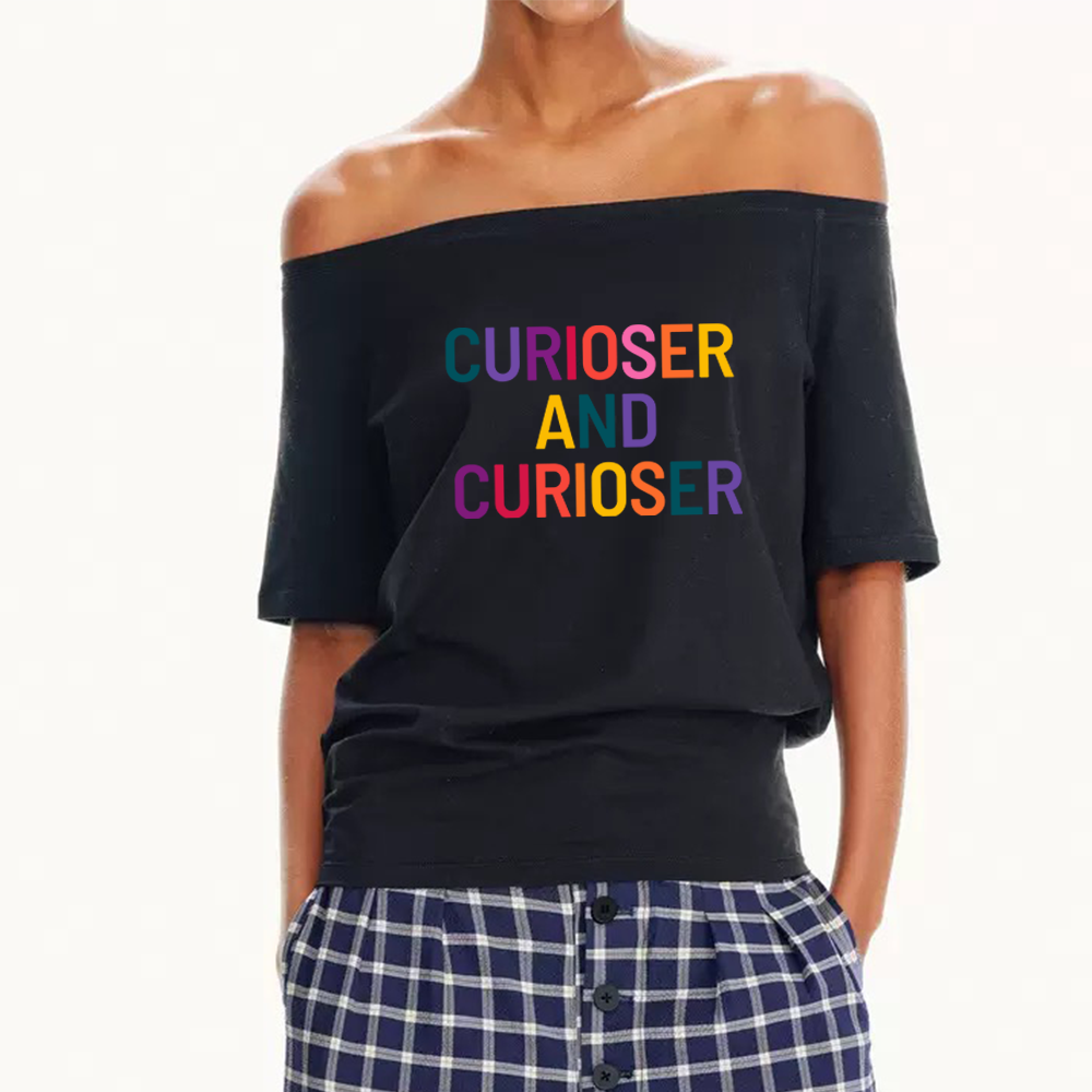 Pagewings Curioser Women Off Shoulder T-shirts