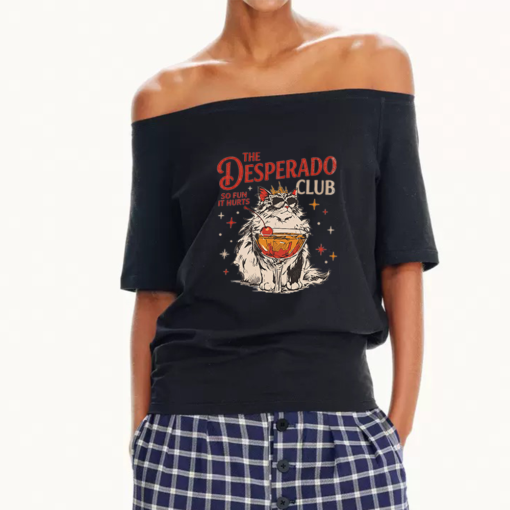 Pagewings Desperado Club Women Off Shoulder T-shirts