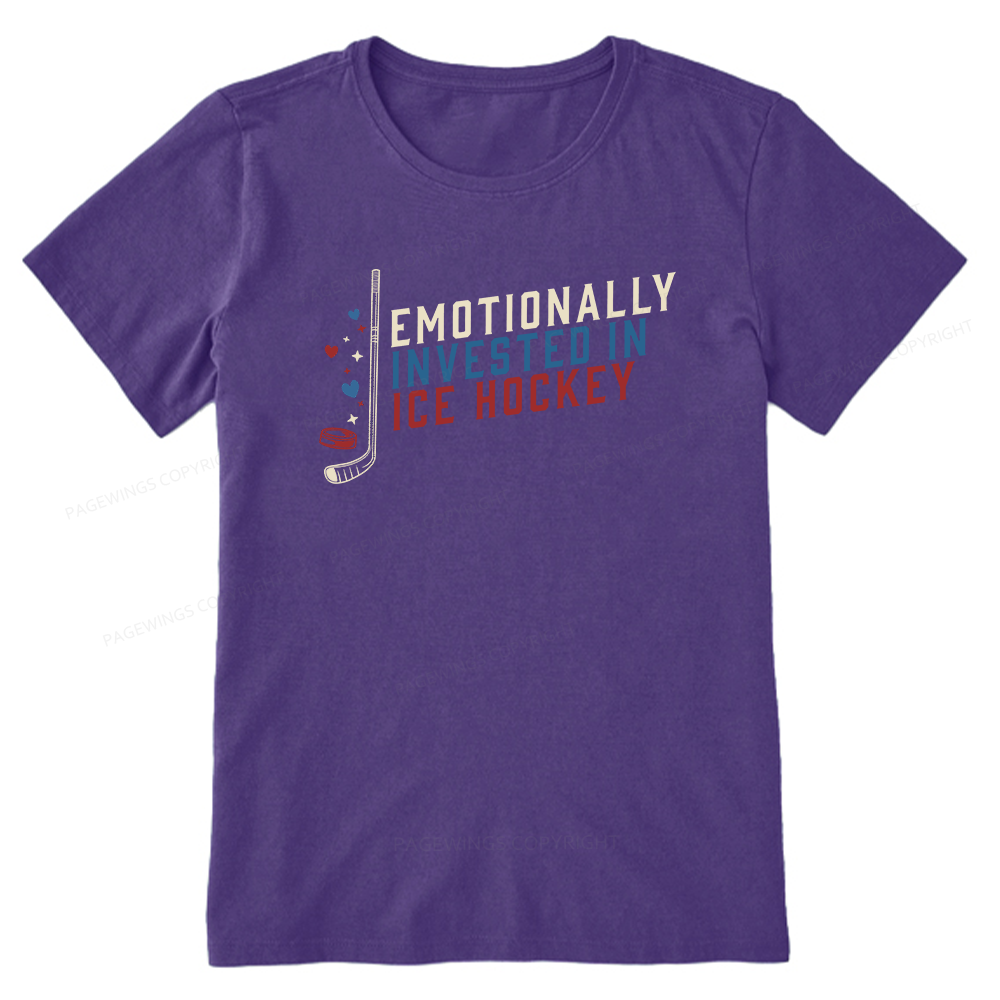 Pagewings Emotionally Invested in Ice Hockey Unisex Classic T-shirt