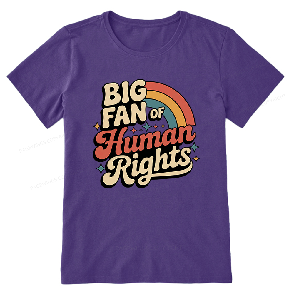 Pagewings Big Fan of Human Rights Unisex Classic T-shirt