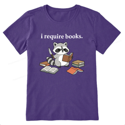 Pagewings I Require Books Unisex Classic T-shirt