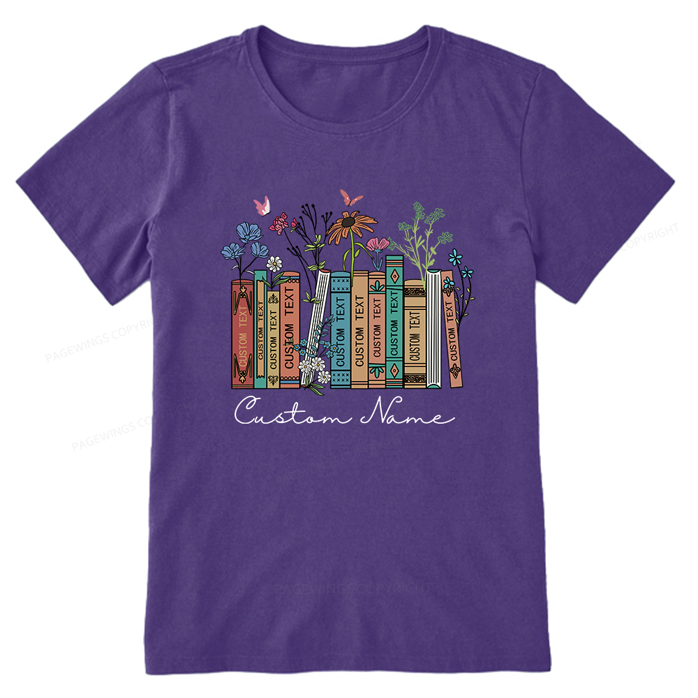 Pagewings Personalized Name Text Unisex Classic T-shirt