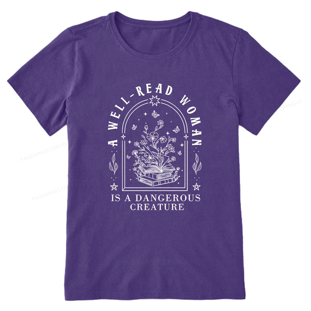 Pagewings A Well Read Woman Is A Dangerous Creature Unisex Classic T-shirt