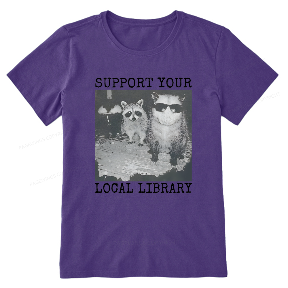 Pagewings Support Your Local Library Unisex Classic T-shirt