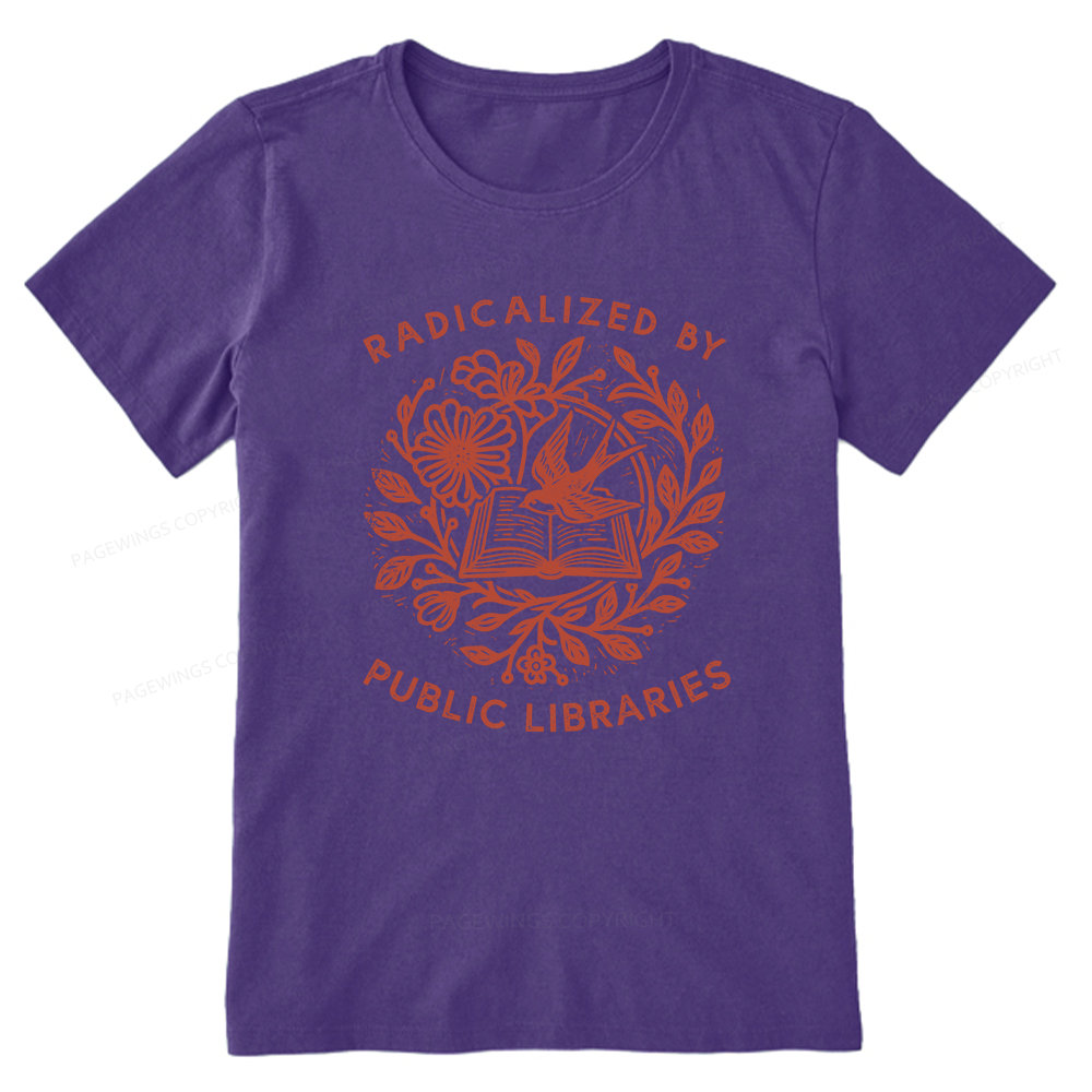 Pagewings Radicalized By Public Libraries Unisex Classic T-shirt
