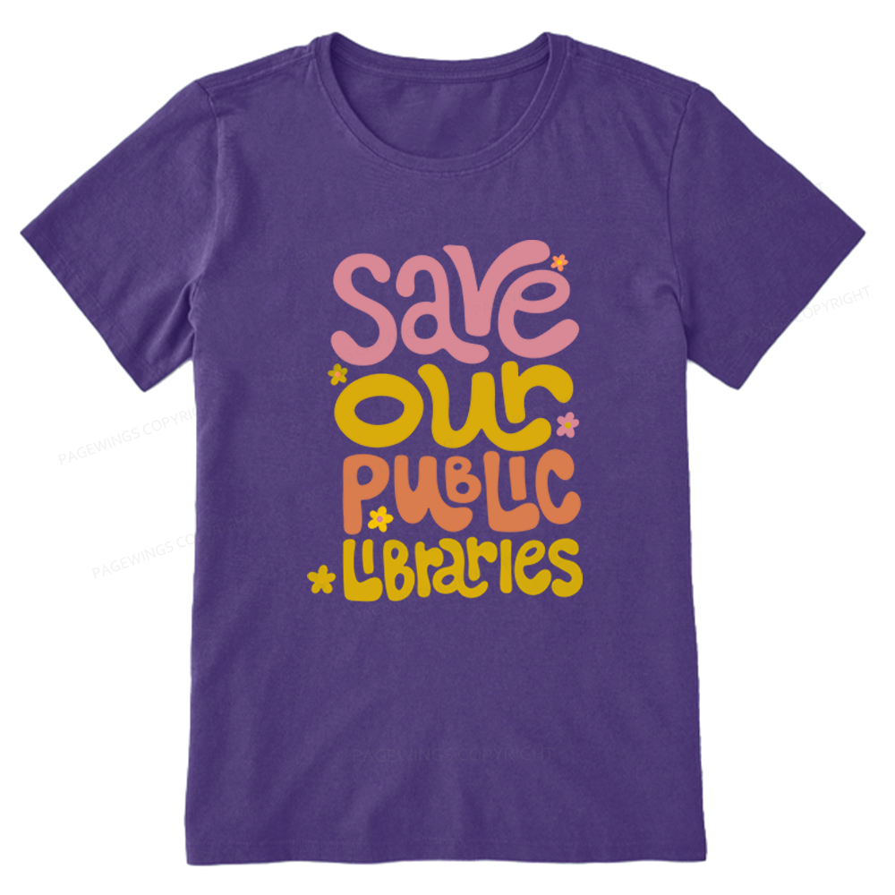 Pagewings Save Our Public Libraries Unisex Classic T-shirt