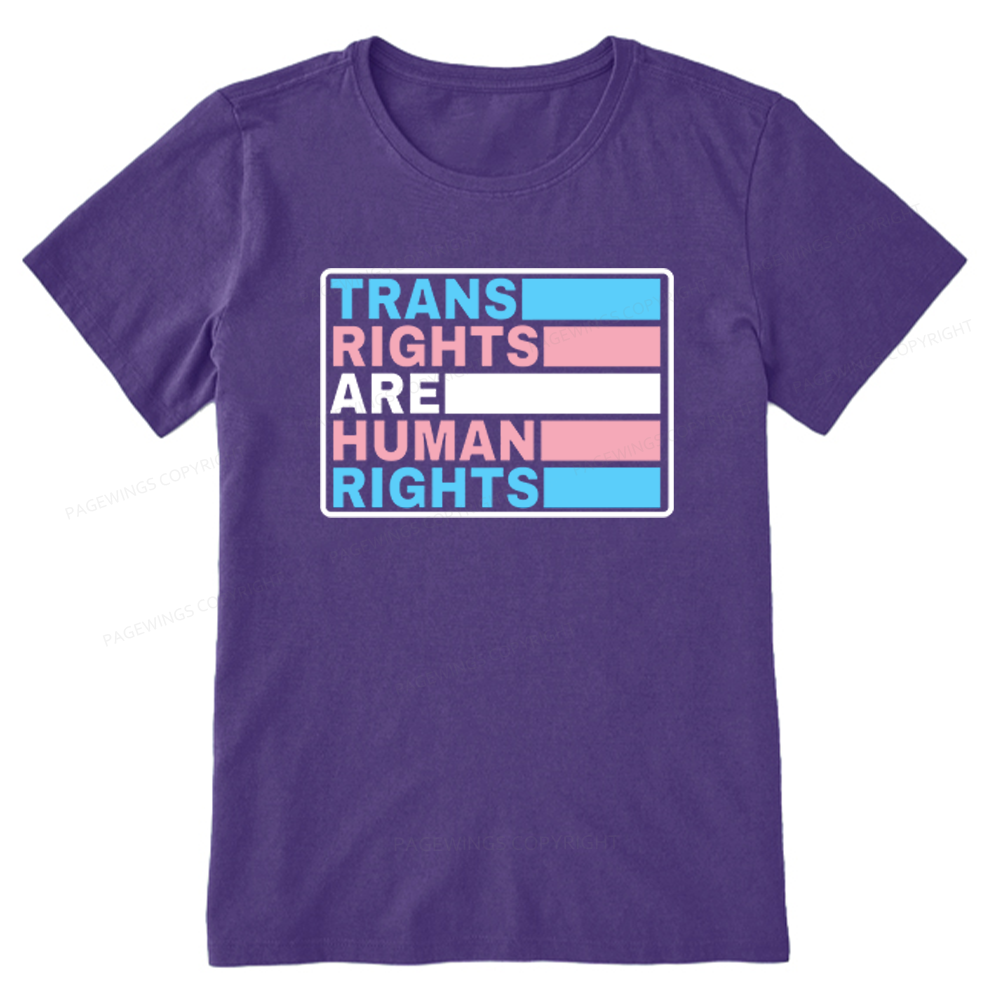 Pagewings Trans Rights Are Human Rights Unisex Classic T-shirt