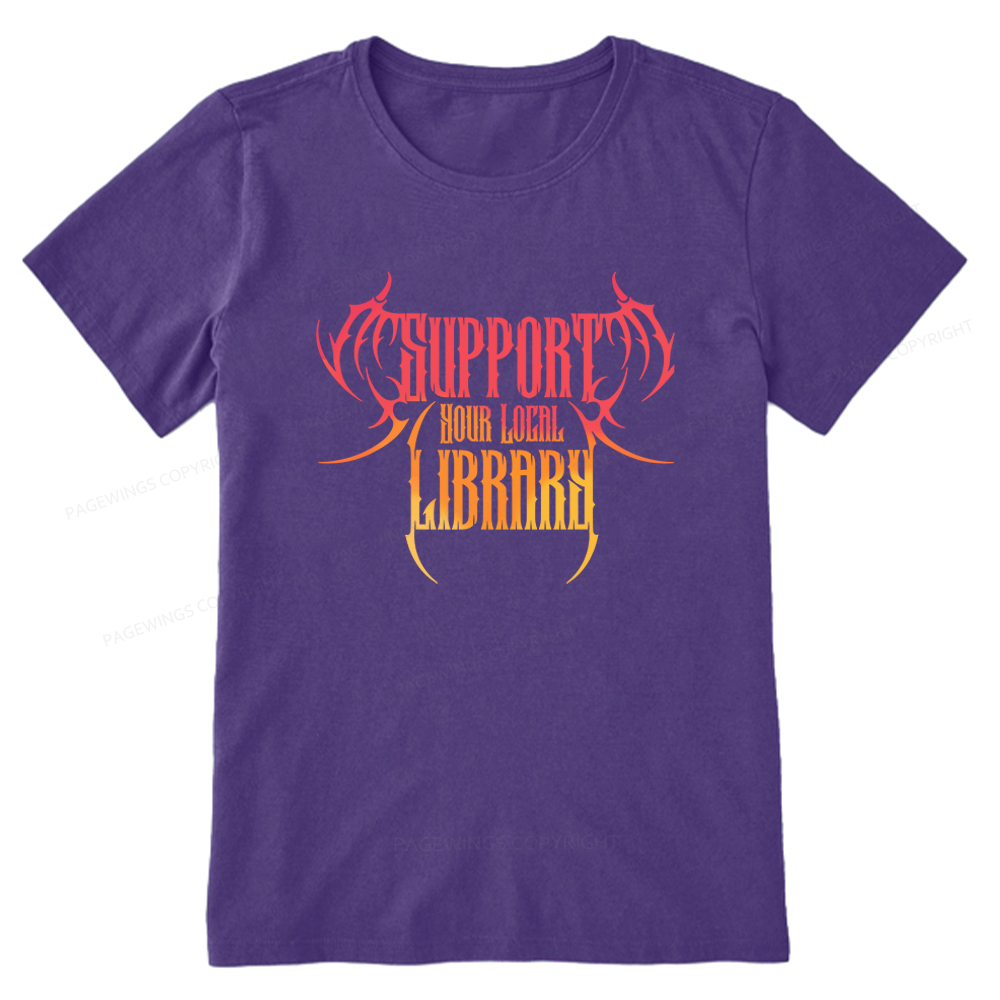 Pagewings Support Your Local Library Unisex Classic T-shirt