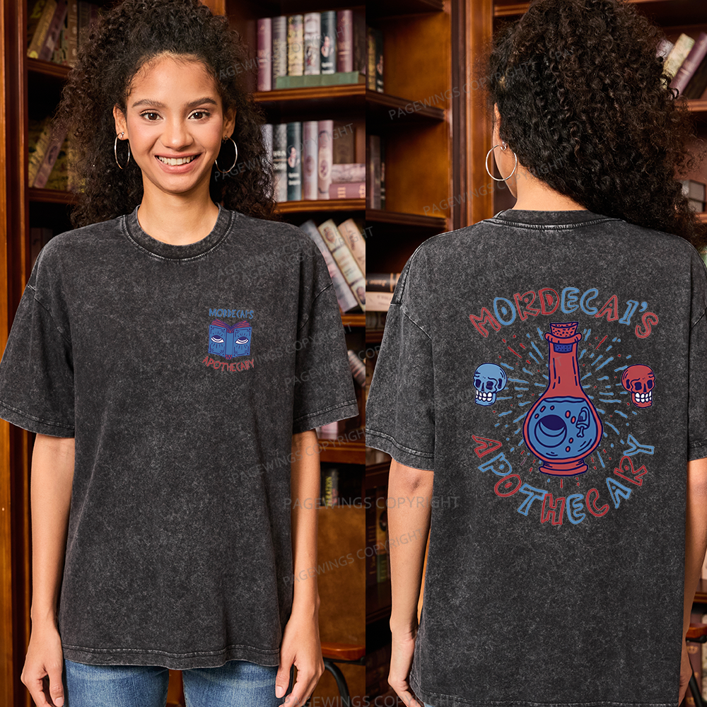 Pagewings Apothecary Unisex Washed T-shirt