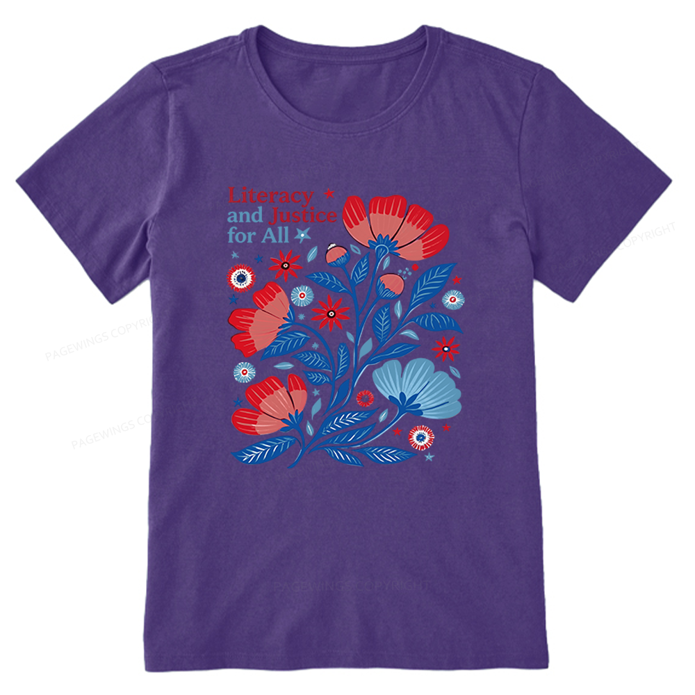 Pagewings Literacy and Justice for All Unisex Classic T-shirt