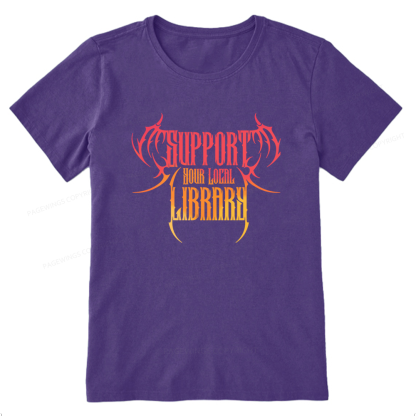 Pagewings Support Your Local Library Unisex Classic T-shirt