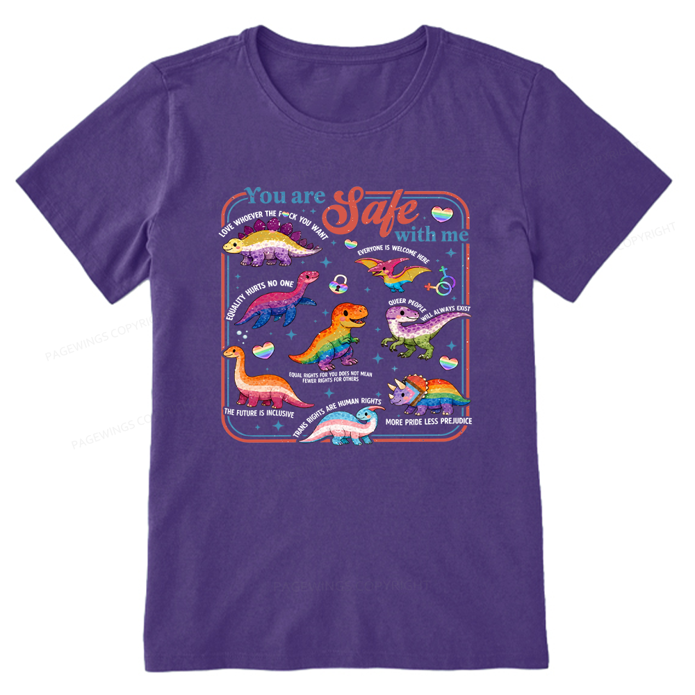 Pagewings You Are Safe With Me Unisex Classic T-shirt