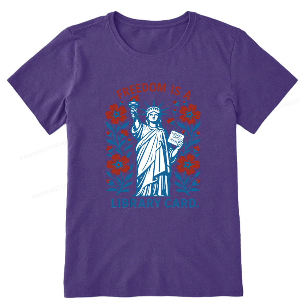 Pagewings Liberty is a Library Card Unisex Classic T-shirt