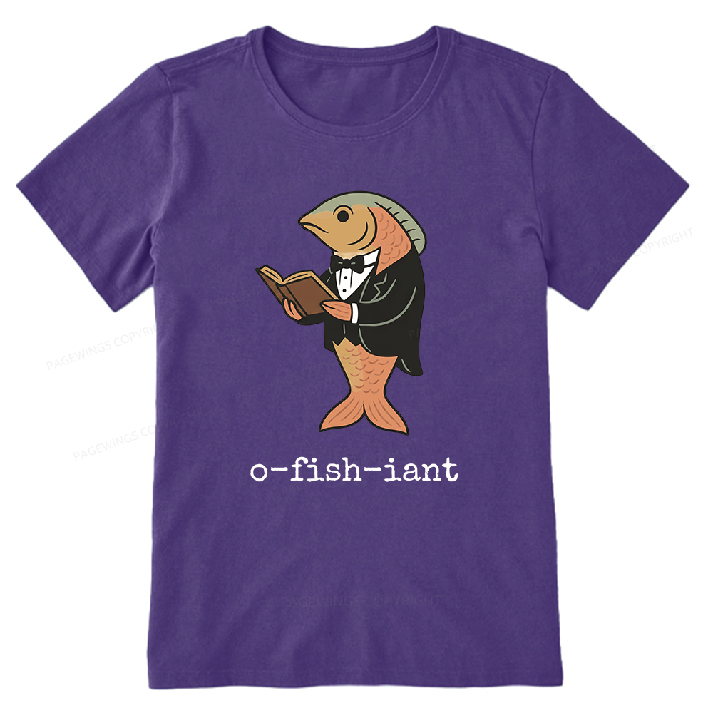 Pagewings Reading Fish Unisex Classic T-shirt