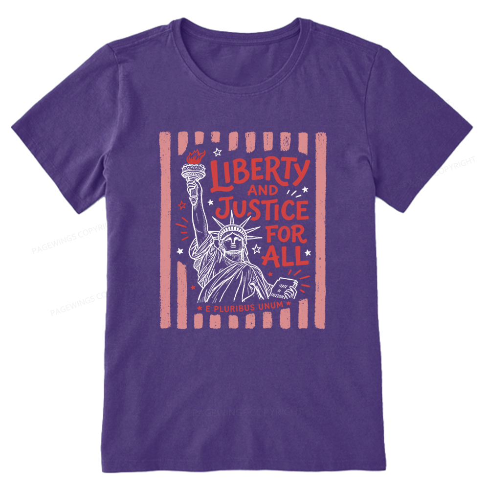 Pagewings Liberty And Justice For All Unisex Classic T-shirt