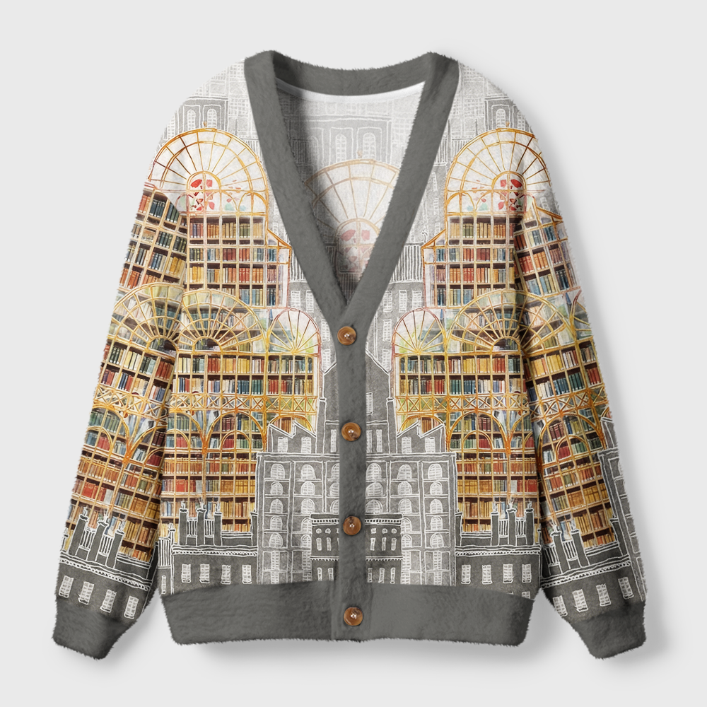 Pagewings Library Light Knit Unisex Cardigan Sweaters