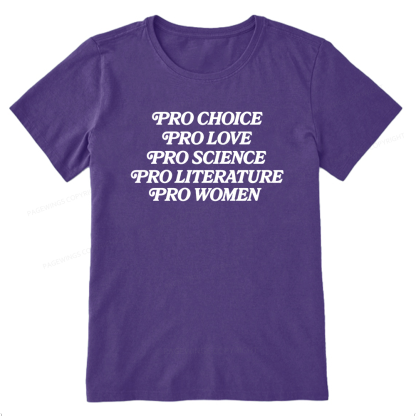 Pagewings Pro Choice Love Science Literature Unisex Classic T-shirt