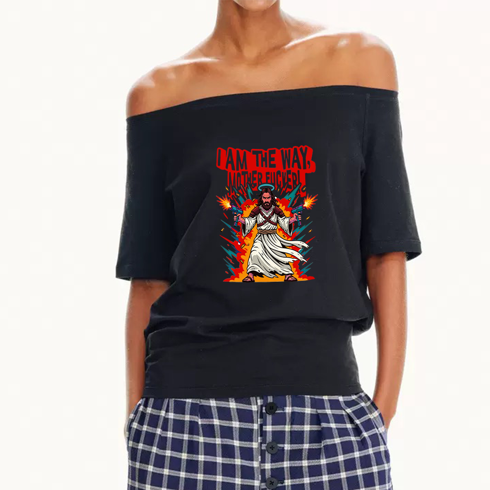 Pagewings I Am The Way Women Off Shoulder T-shirts