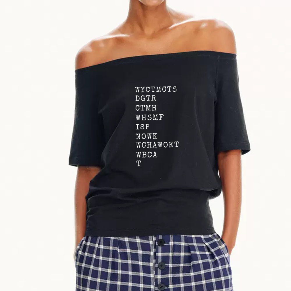 Pagewings Will You Come To My Cottage This Summer Women Off Shoulder T-shirts