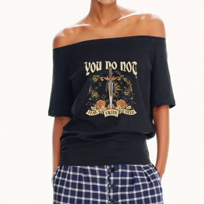 Pagewings You Do Not Yield Women Off Shoulder T-shirts