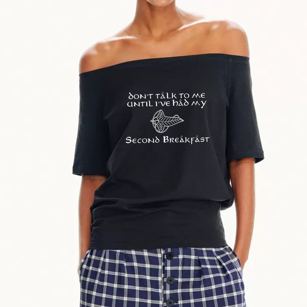 Pagewings Don't Talk To Me Women Off Shoulder T-shirts