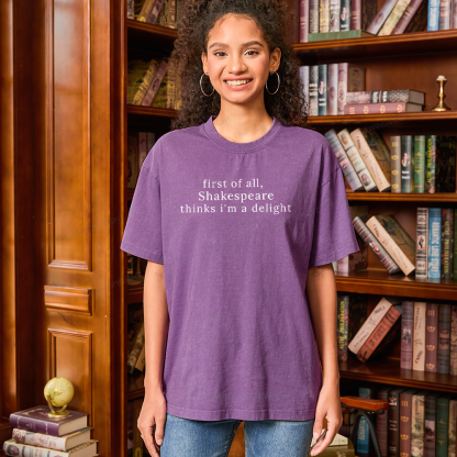 Pagewings Literature Lovers Unisex Washed T-shirt