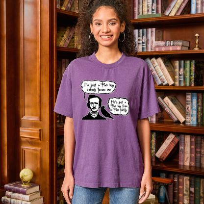 Pagewings I'm Just A Poe Boy Unisex Washed T-shirt