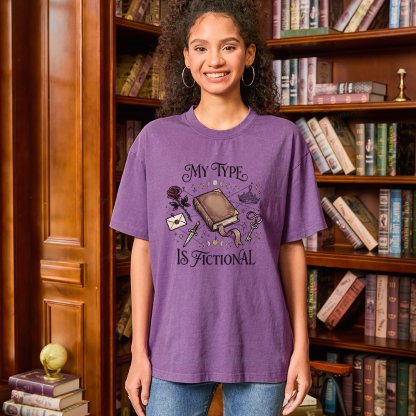 Pagewings My Type Is Fictional Unisex Washed T-shirt