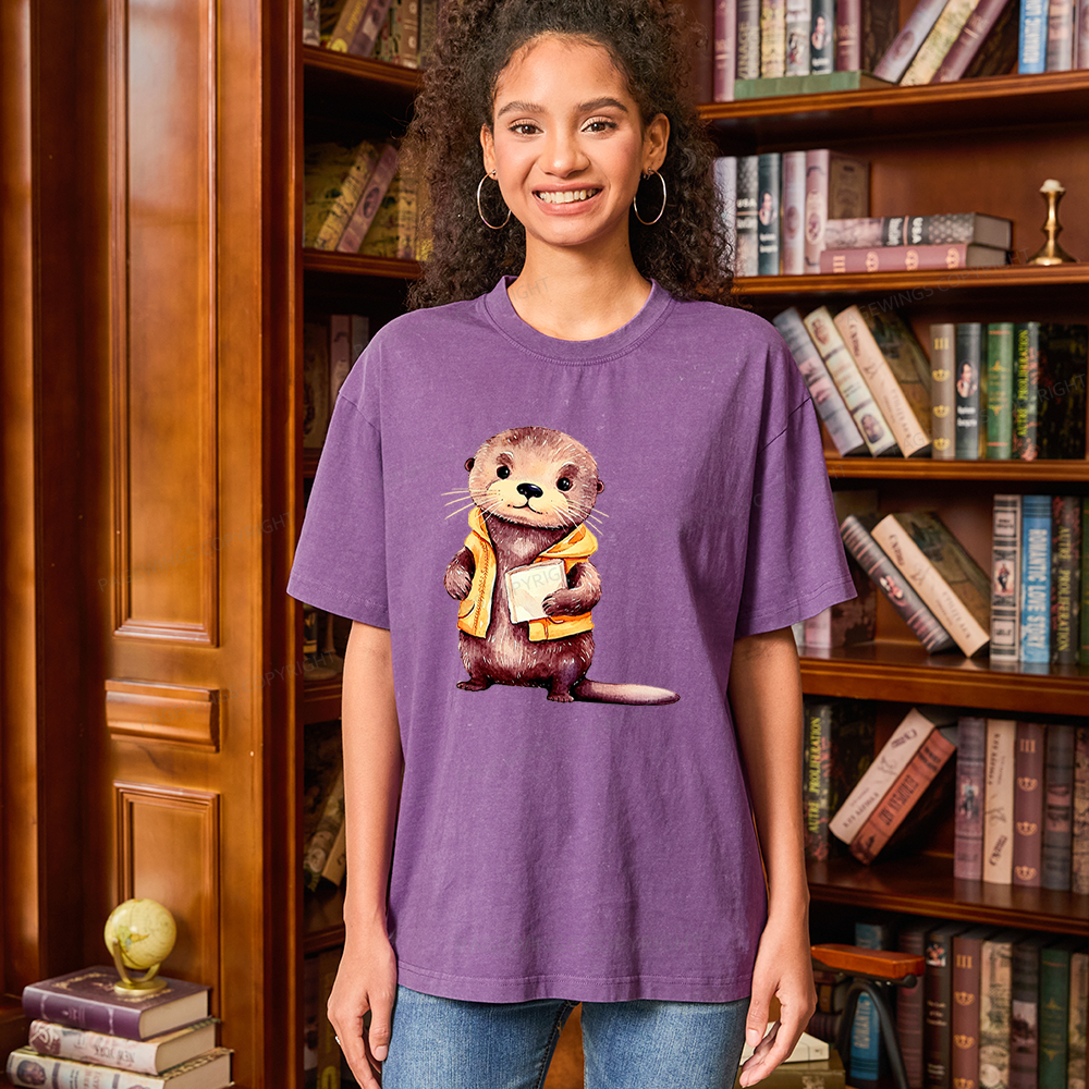 Pagewings Fantasy Books Lover Unisex Washed T-shirt