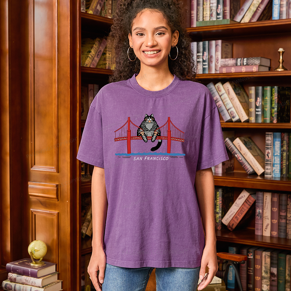 Pagewings Sci-Fi Book Lover Unisex Washed T-shirt