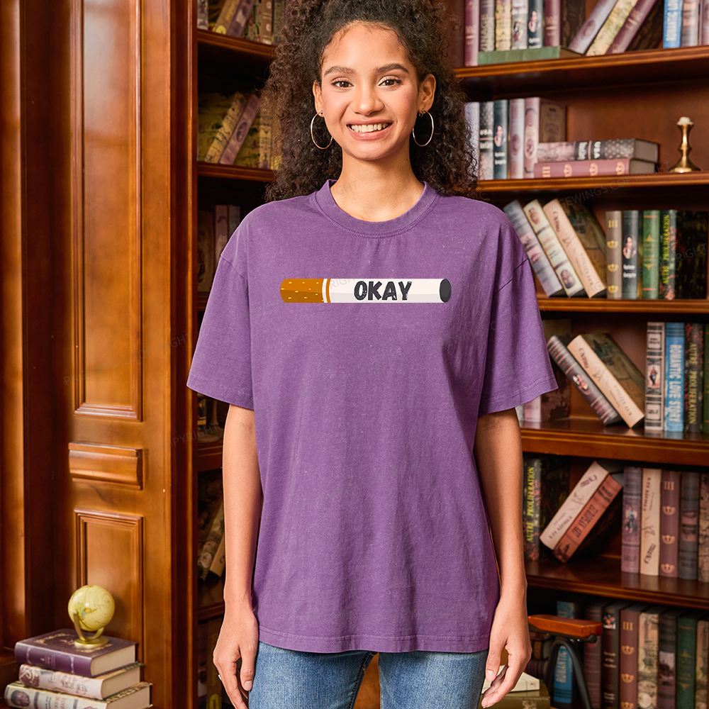 Pagewings Okay Unisex Washed T-shirt