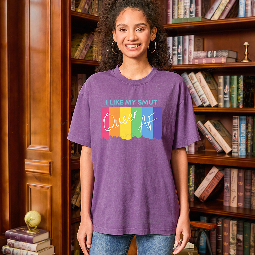 Pagewings Queer Smut Unisex Washed T-shirt