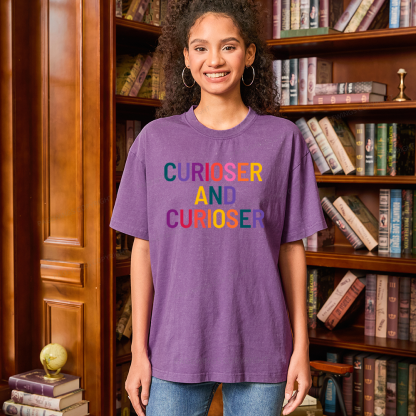 Pagewings Curioser Unisex Washed T-shirt