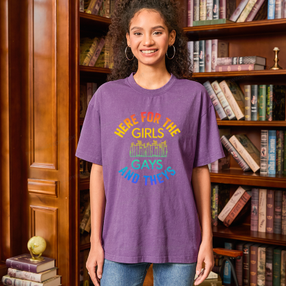 Pagewings Queer Unisex Washed T-shirt