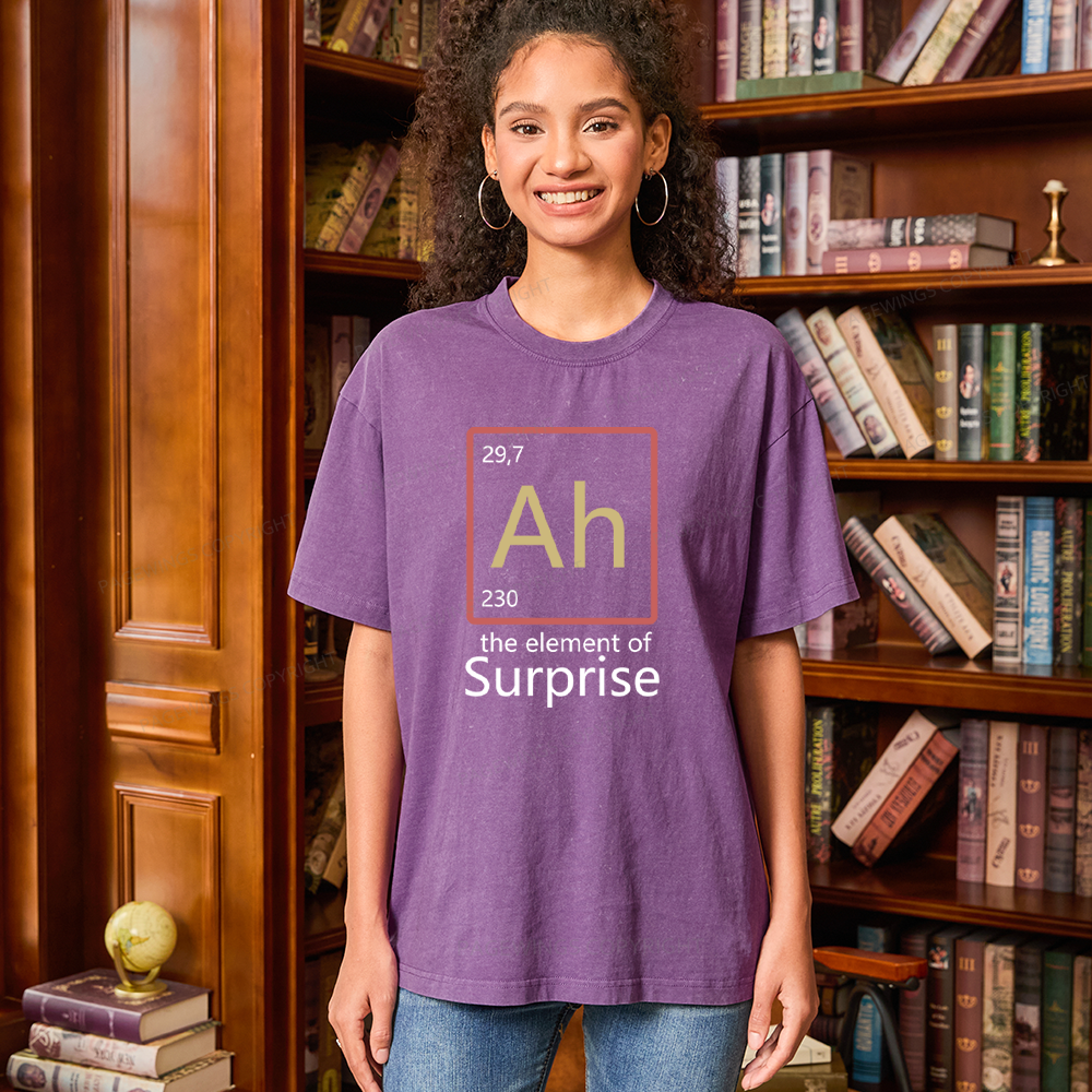 Pagewings The Element of Surprise Unisex Washed T-shirt