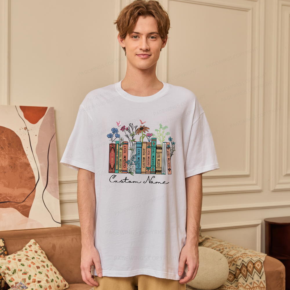 Pagewings Personalized Name Text Unisex Classic T-shirt